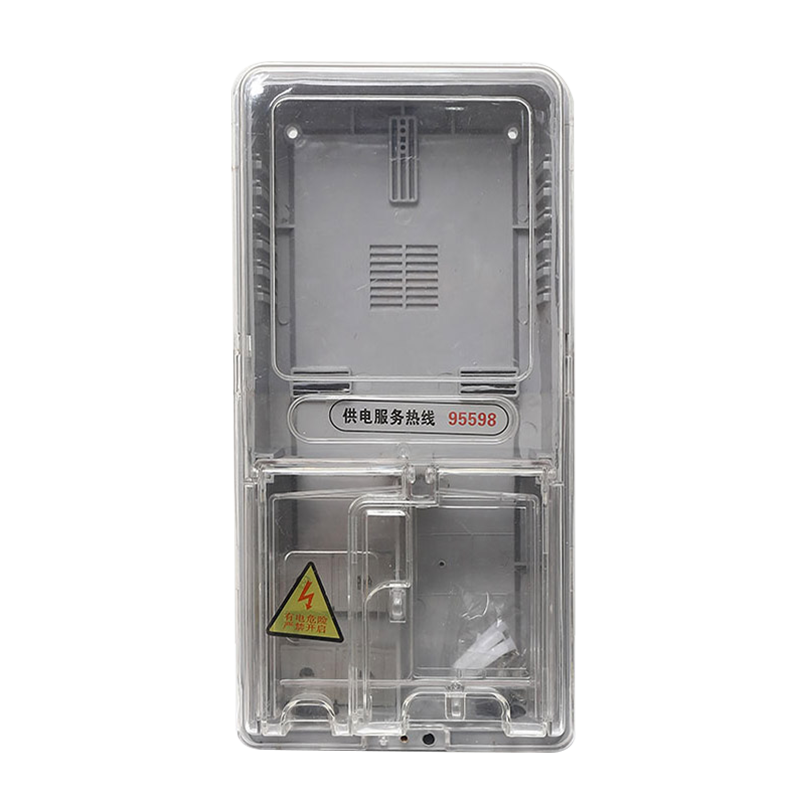 meter box for three phase electronic meter (tranparent)